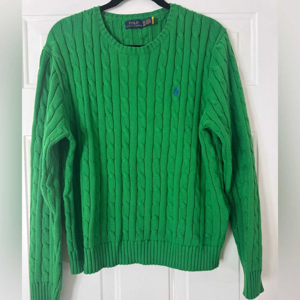 Ralph Lauren Vibrant Green Crewneck Sweater